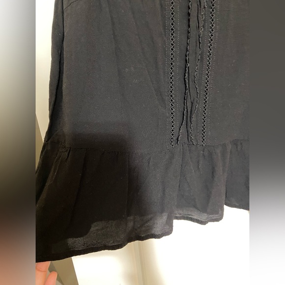 H&M BLACK SLEEVELESS PEPLUM TOP - Picture 7 of 9